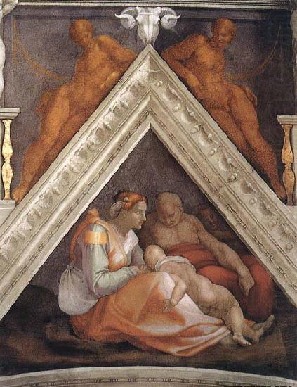 Michelangelo Buonarroti Ancestors of Christ: figures china oil painting image